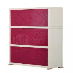 珠點(diǎn)收納鞋柜（三層）