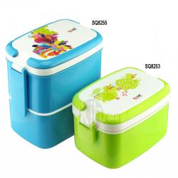 長方型手提飯盒、雙層